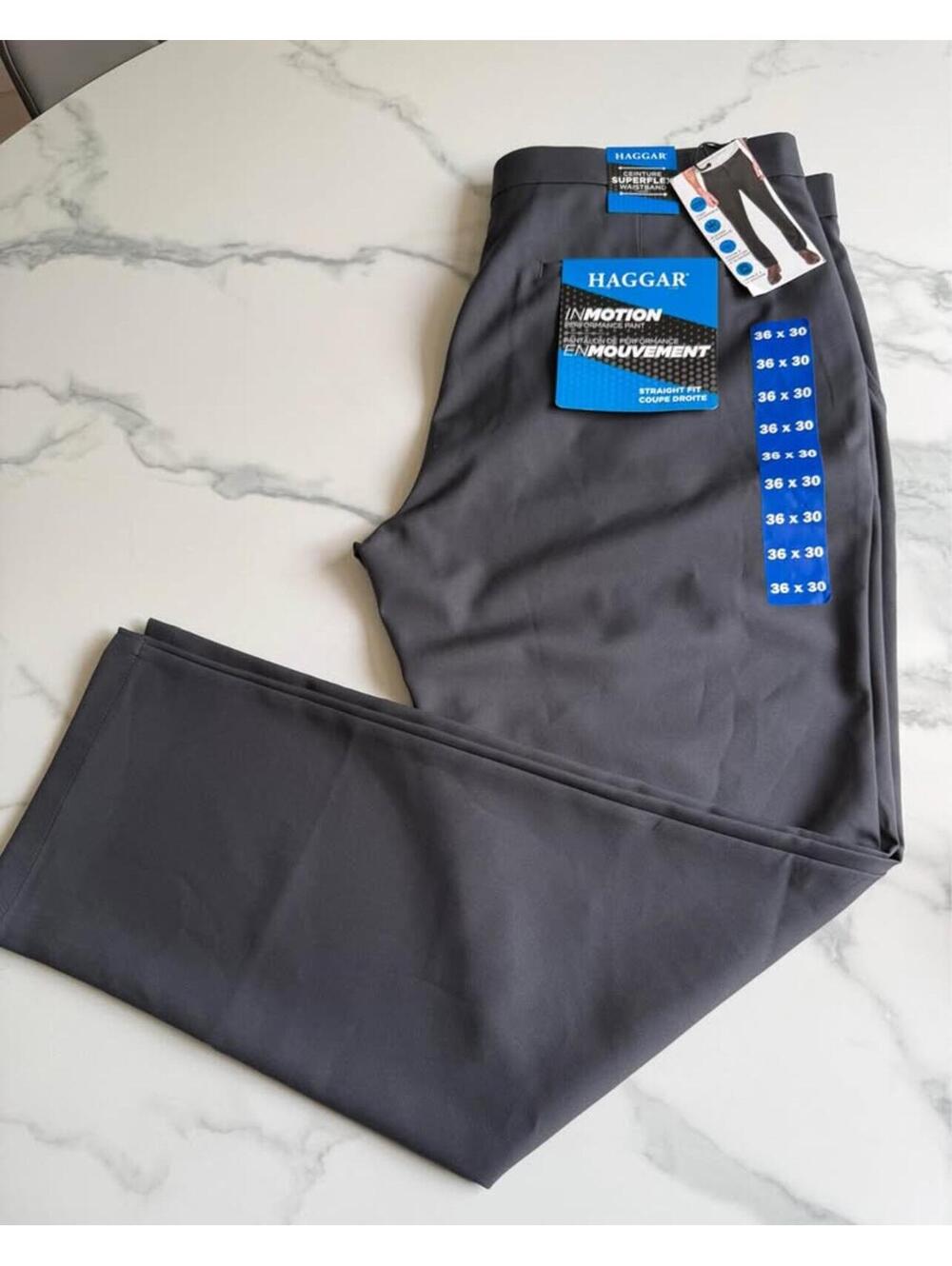 Haggar men’s dress pants navy 36x30